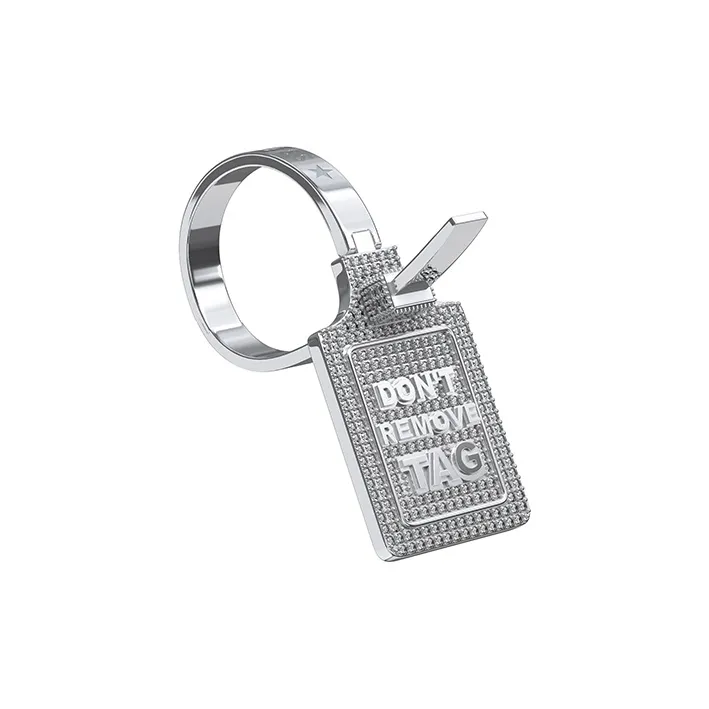 RAWNESS Jewelry Accessories Unisex Don't Remove Tag Label Shoe Buckles-1