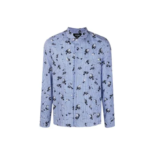 Neil Barrett Shirts Men Blue