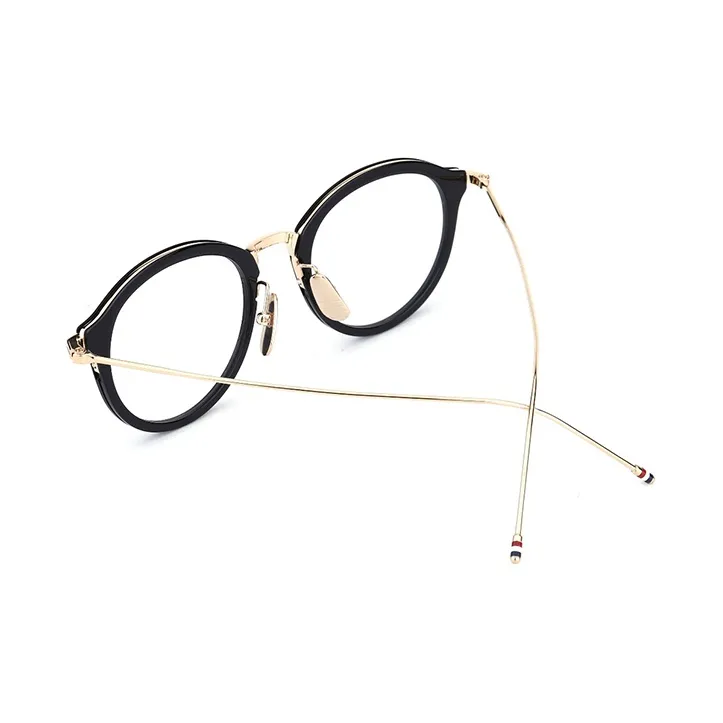 THOM BROWNE Eyeglass Frames Unisex Black-3