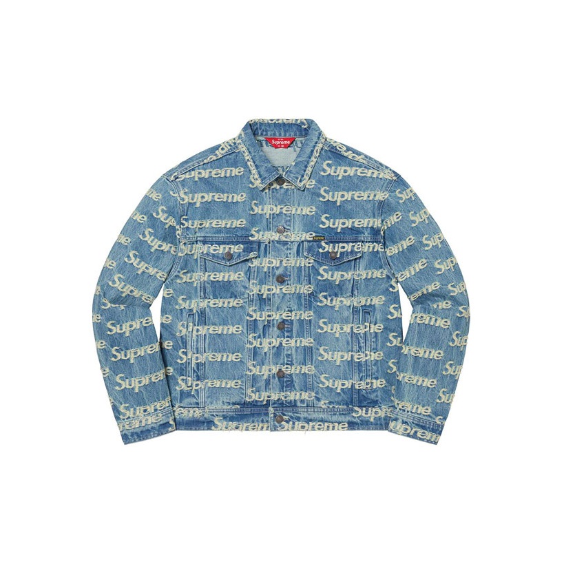 ジャケット・アウター Supreme Frayed Logo Denim Trucker Jacket Supreme Frayed Logos Denim Trucker Jacket (SS21) - $238