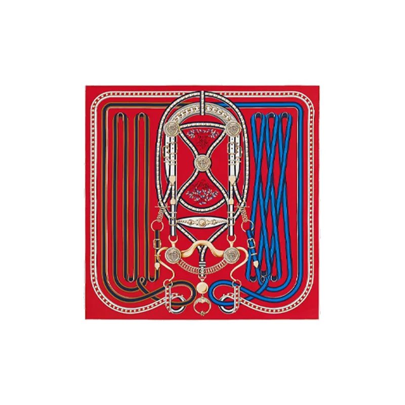 HERMES Silk Scarves Women's Red-0
