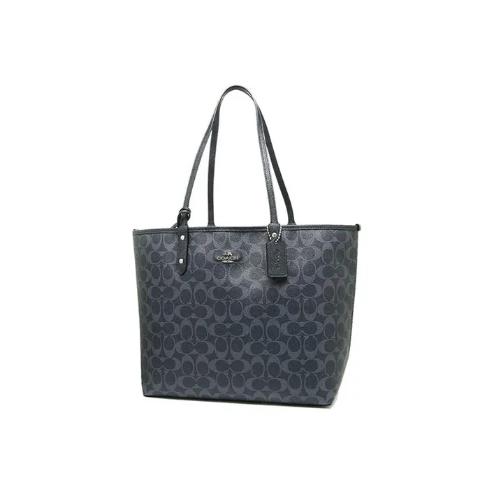 COACH City Canvas Tote Bag, Shopping Bag, Handbag, Shoulder Bag, Backpack Tubas Women's Marine Blue-2