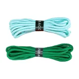 Lake Blue Round Shoelace 1 Pack+Dark Green Round Shoelace 1 Pair