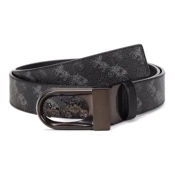 COACH Leather Belts Men's Width 3.8cm