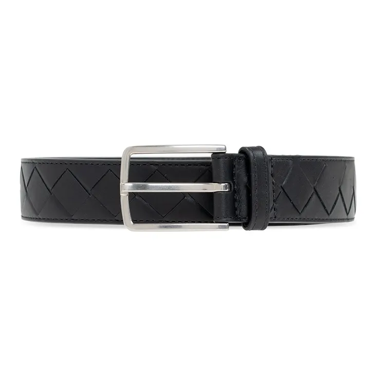 Bottega Veneta Intrecciato Leather 1IN Belt-0