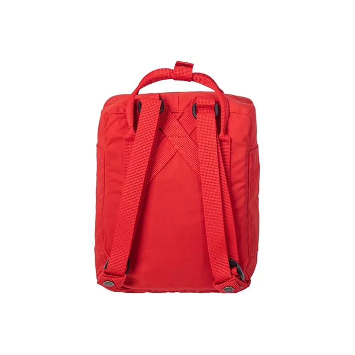 Fjallraven Kanken Cotton Backpack Mini Men's Red-3