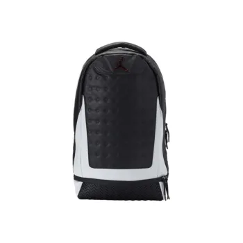 Jordan Artificial Leather Laptop Bags Basketball Bags Backpack Unisex Black White