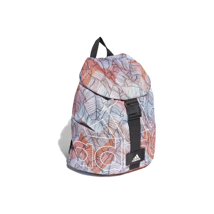 Adidas Polyester Backpack Regular Unisex Blue & Orange Multicolor-2