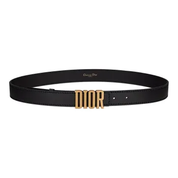 DIOR Cow Leather Belts Unisex Width 3cm