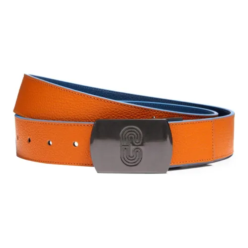 COACH Leather Belts Men Blue