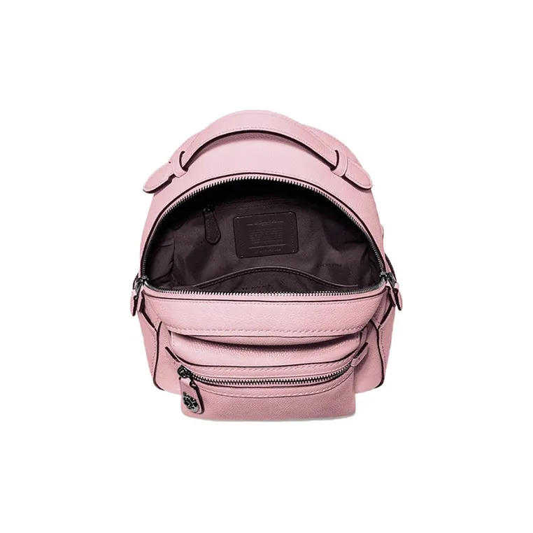 COACH Campus Leather Backpack Small Size Women's Pink-2