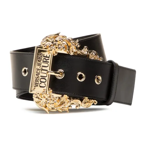 VERSACE JEANS COUTURE Leather Belts Women's Black