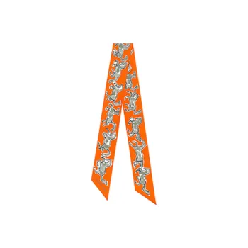 HERMES Silk Scarves Women's Orange
