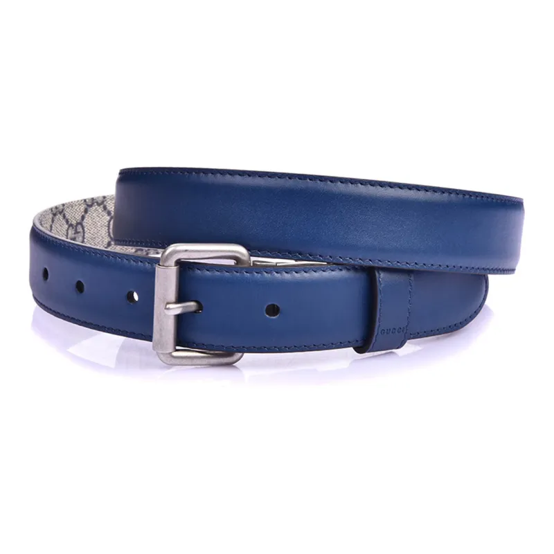 GUCCI Calfskin Double-Sided Pin Buckle Business Casual Leather Belts Men's-3