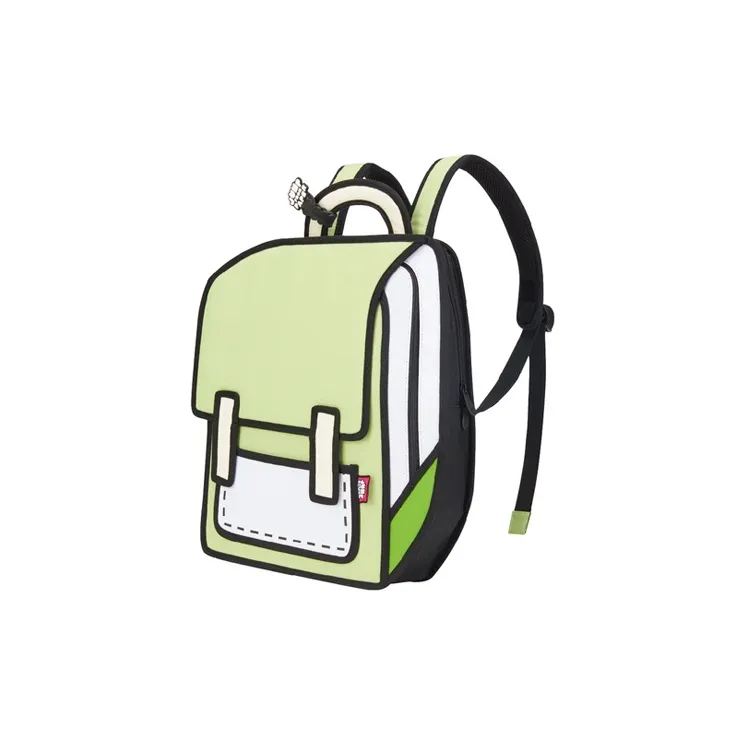 JumpFromPaper Polyester Universe Backpack Handbag Regular Unisex Verdant Green-3