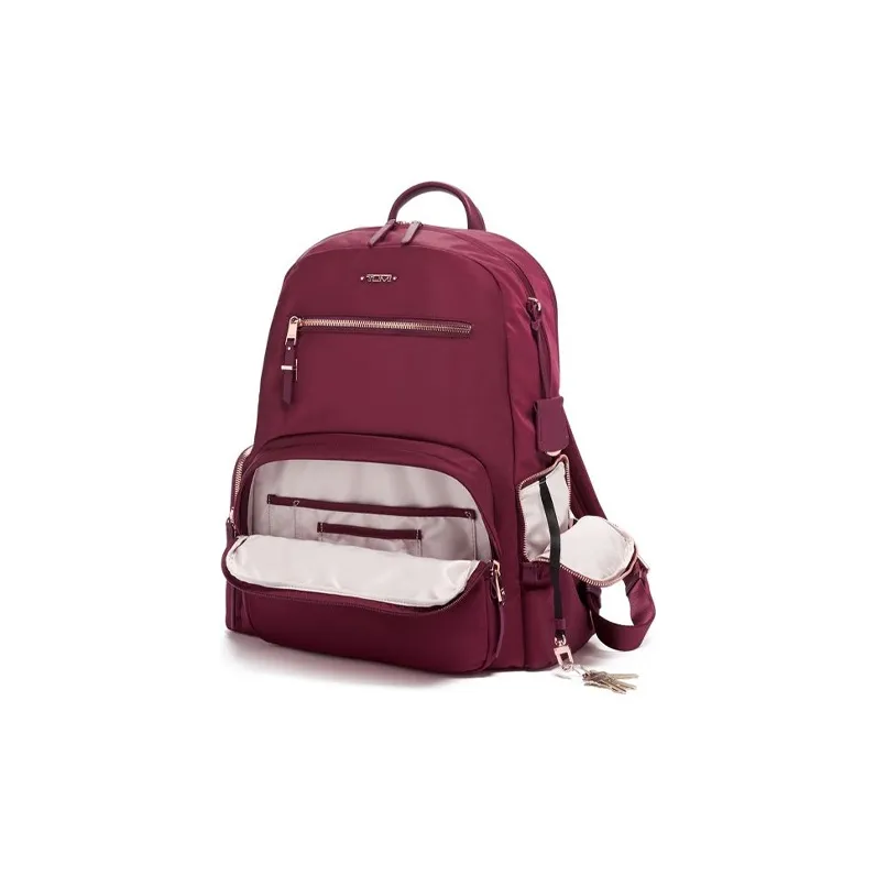 TUMI Voyageur Nylon Fabric Backpack Unisex Berry-2