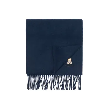 MOSCHINO Knit Scarves Unisex Dark Blue