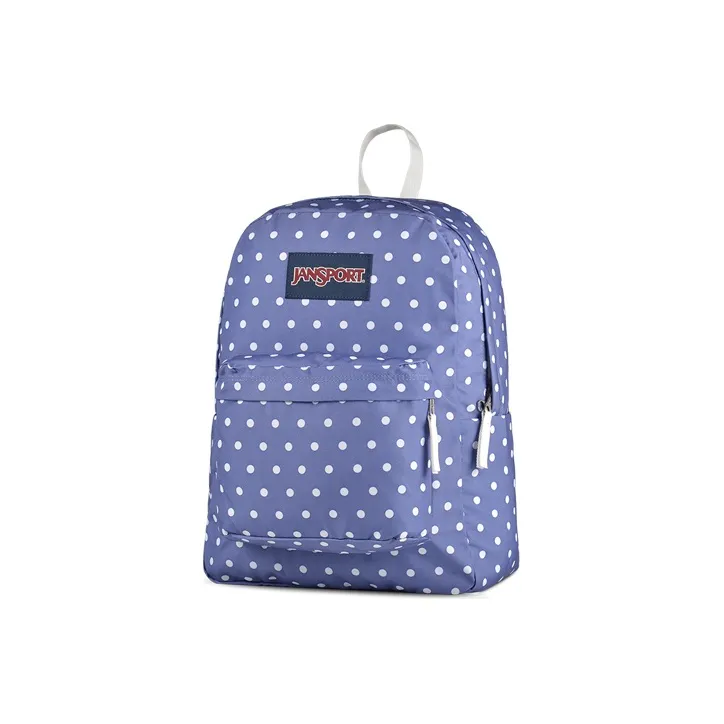 JanSport Polyester Backpack Regular Unisex Purple Polka Dot-1