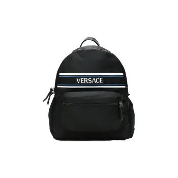 VERSACE Fabric Backpack Men's Black
