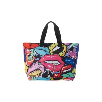 SPRAYGROUND Fabric Tote Bag, Shopping Bag, Handbag Regular Unisex Multicolor