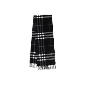 Burberry Check Cashmere Scarf