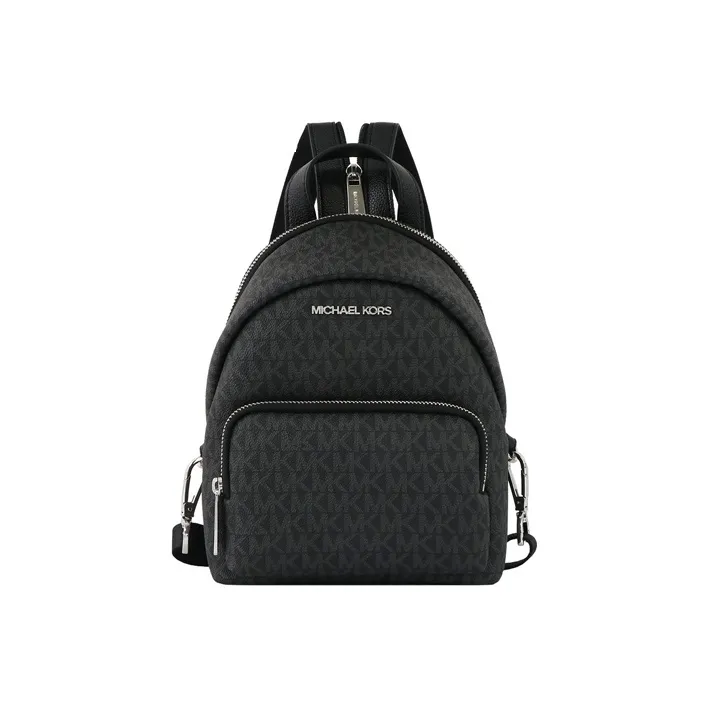 MICHAEL KORS Erin Canvas Backpack Small Size Women's Black-0