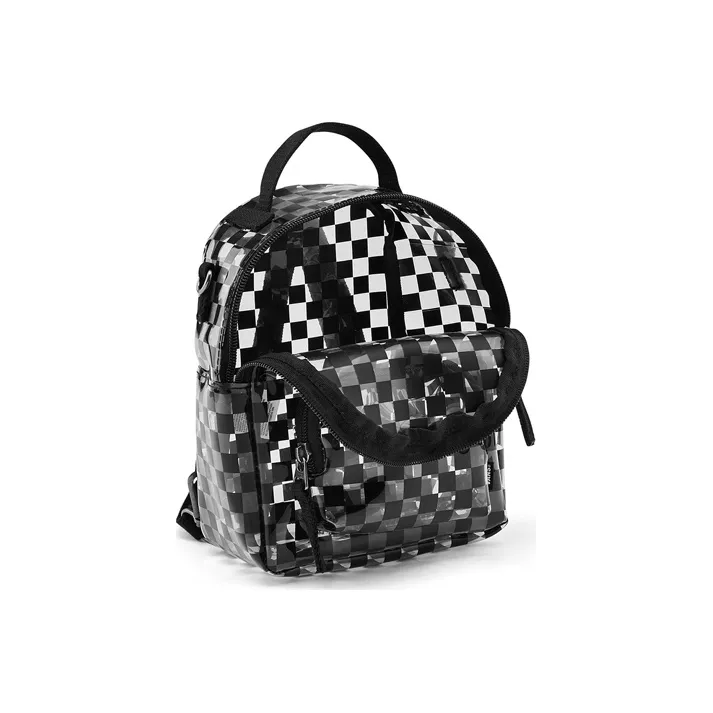 Vans Semi Transparent Backpack Men's Black White-2