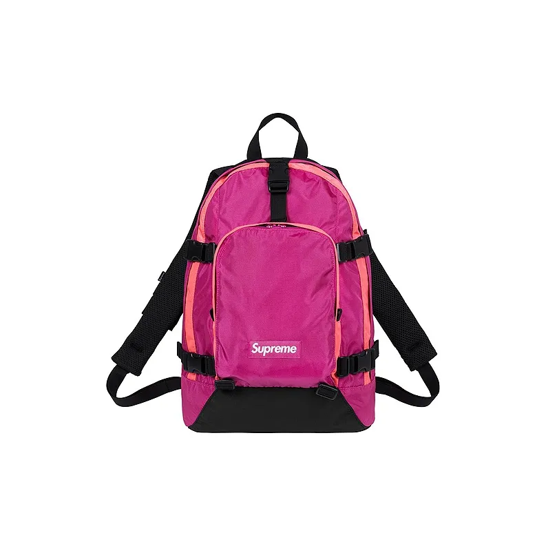 Supreme FW19Supreme FW19 Week 8 Nylon Travel Bag Backpack Regular Unisex Rose Red-0