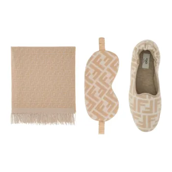 FENDI Knit Scarves Unisex Brown