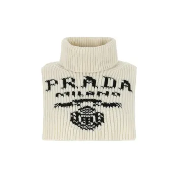 PRADA Knit Scarves Unisex White