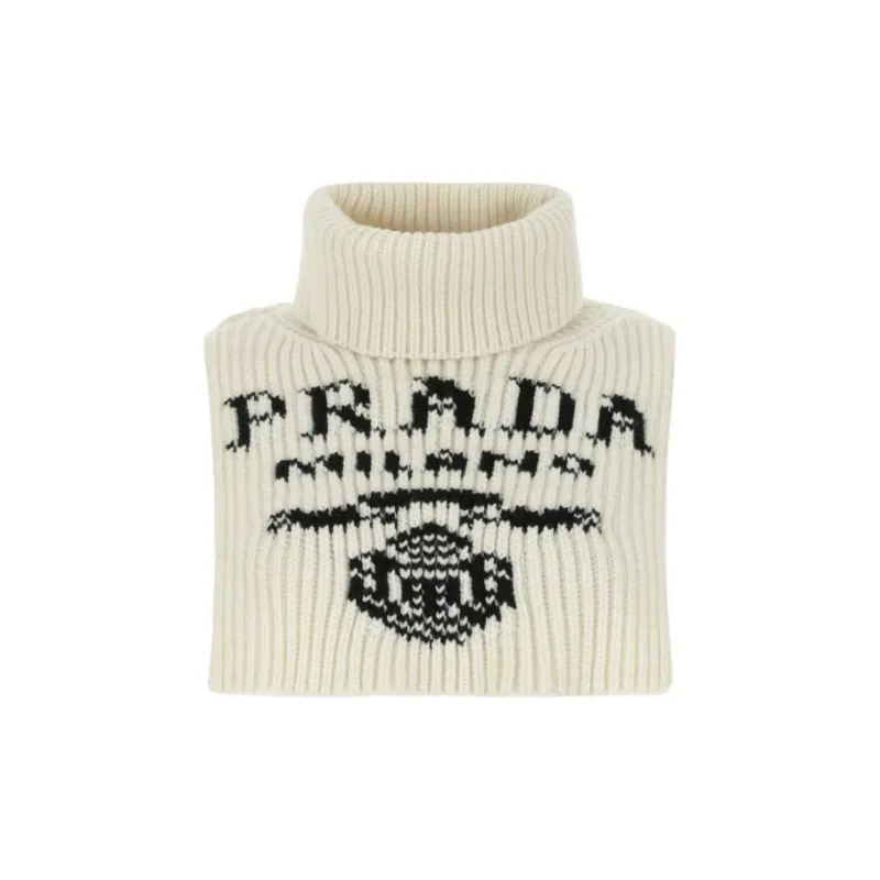 PRADA Knit Scarves Unisex White-0