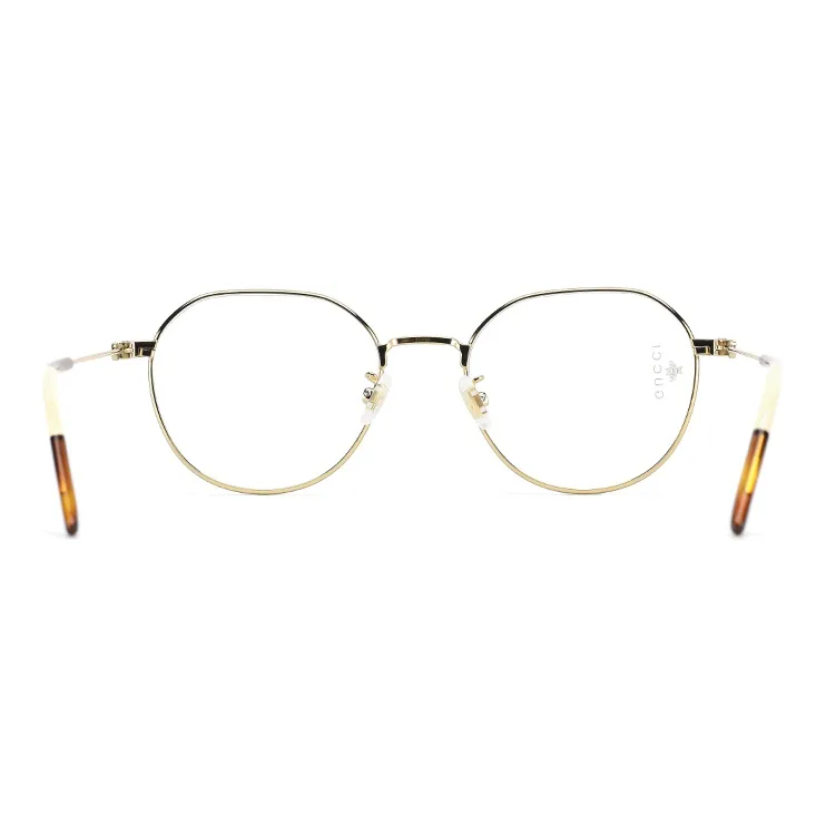 GUCCI Alloy Round Eyeglass Frames Unisex-3