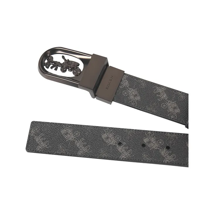 COACH Leather Belts Men's Width 3.8cm-4