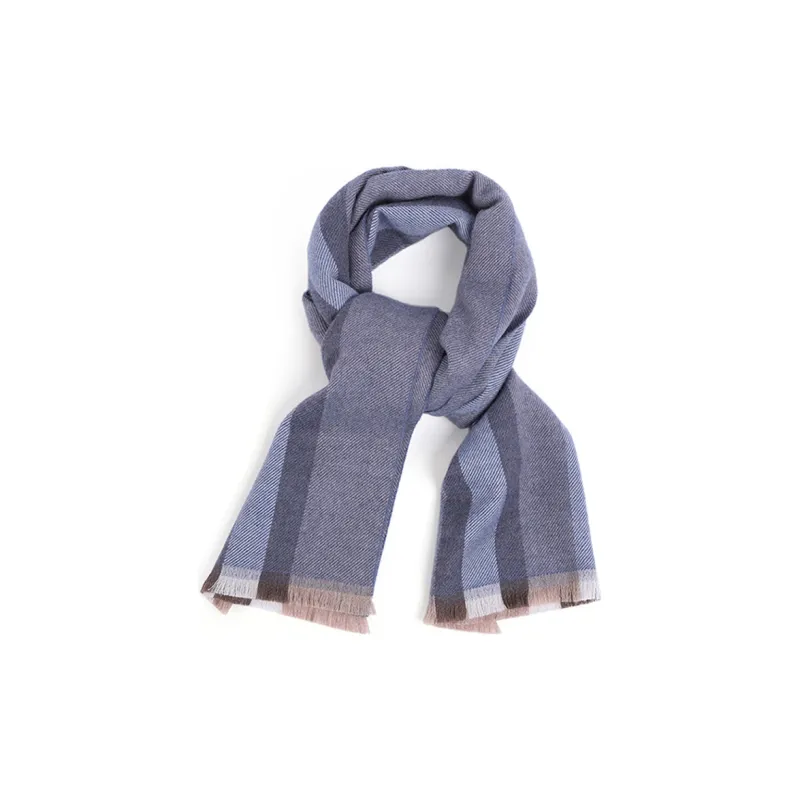 GUCCI Knit Scarves Men's Blue Gray-0