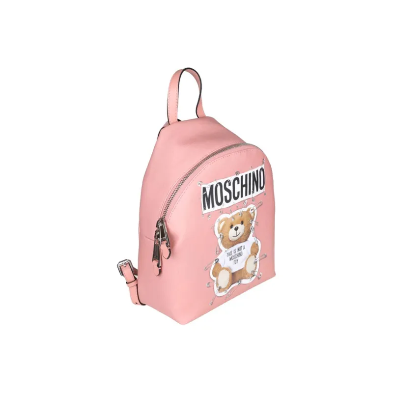 MOSCHINO PLAYBOY Collaboration Leather Backpack Women's Pink-1