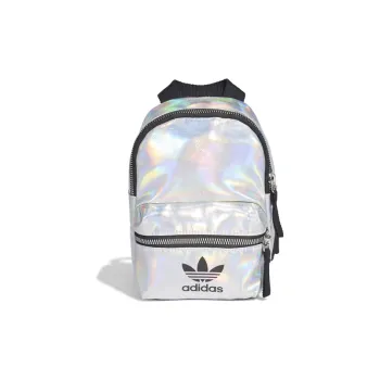 Adidas Originals Polyester Backpack Double Shoulder Backpack Regular Unisex Silver