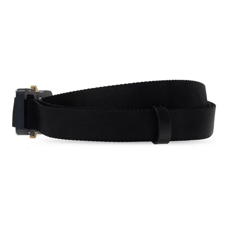 1017 ALYX 9SM Polyurethane Leather Belts Women's Black Width: 2.5cm-2