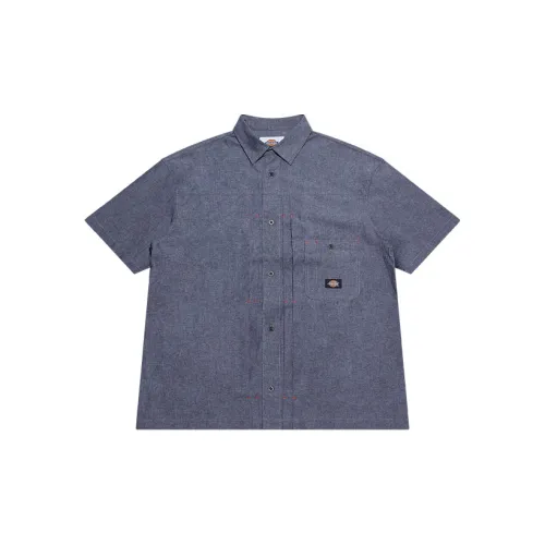 Dickies Shirts Unisex Youthful Linen Gray