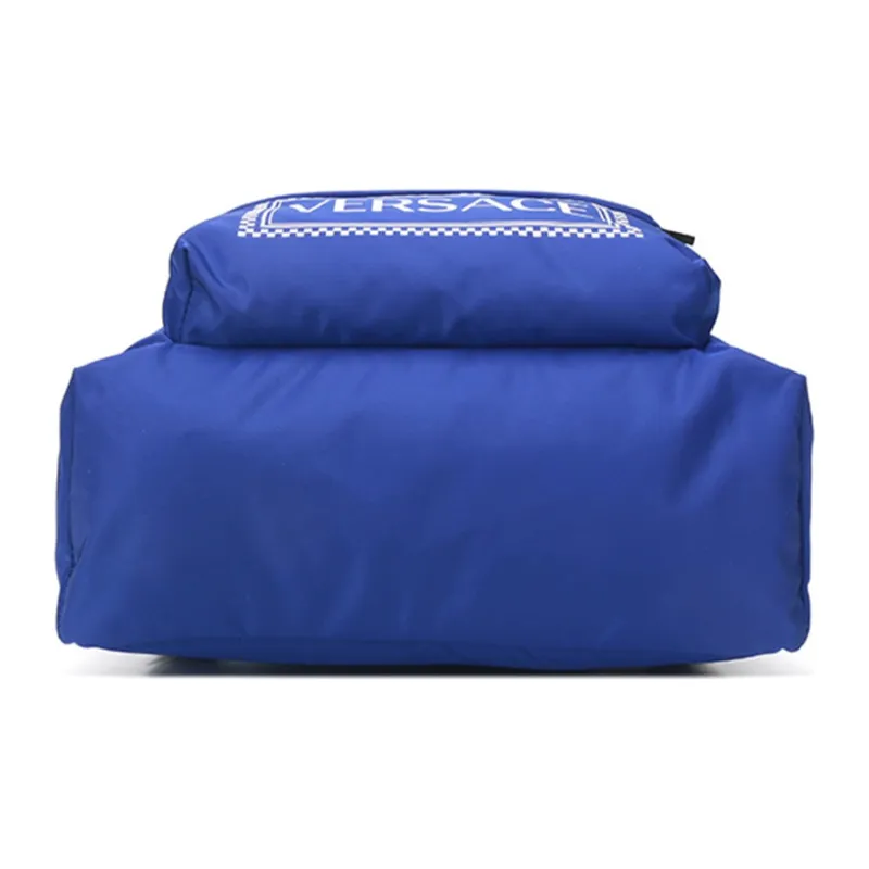 VERSACE Fabric Backpack Regular Men's Blue-4