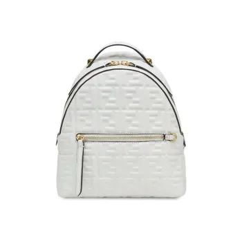FENDI Sheepskin Backpack Mini Women's White