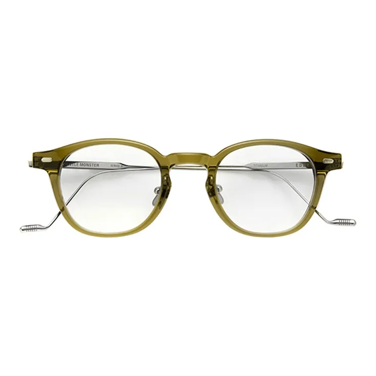 GENTLE MONSTER Plate And Titanium Alloy Round Eyeglass Frames Unisex-0