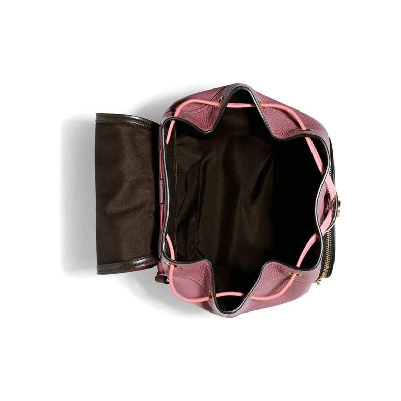 COACH Jes Leather Backpack Medium Size Women's Pink Multicolor-1