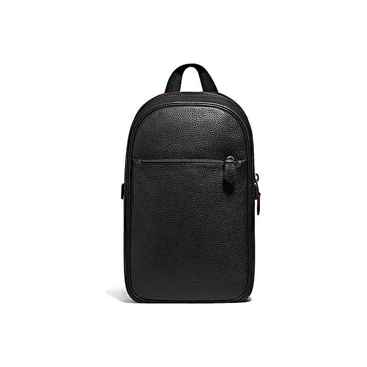 COACH Metropolitan Leather Crossbody Bags Sling Bags Small Size Men's Black-0