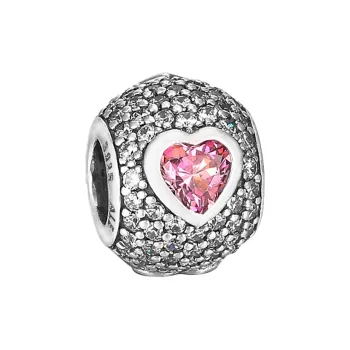 Pandora Bead Ornament Women's Silver/Pink