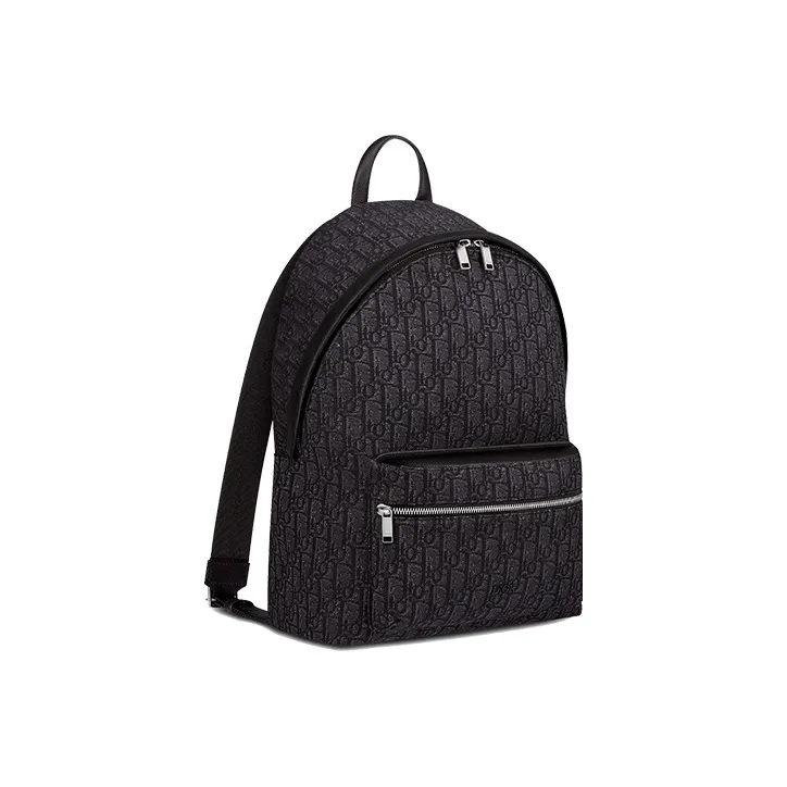 DIOR Fabric Backpack Regular Men's Black-5