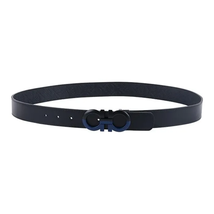 Ferragamo Gancini Leather Belts Men-0