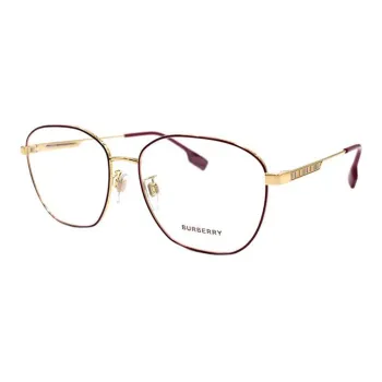 Burberry Eyeglass Frames Men Red Gold