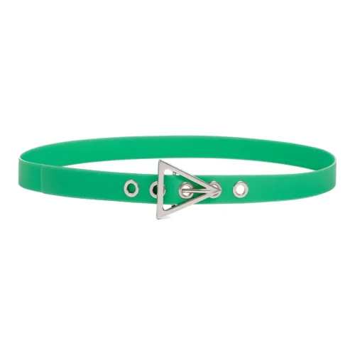 Bottega Veneta Triangle Logo Buckle Rubber Belt