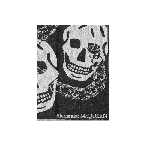 Alexander McQueen Knit Scarves Unisex Black