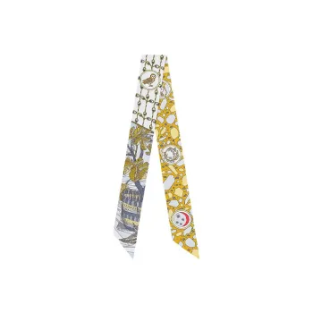 HERMES 20th Century La Danse Des Amazones Twilly Silk Scarf Scarves